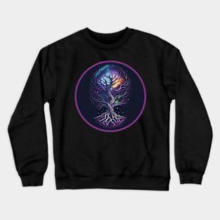 Cosmic Roots - Yggdrasil Galaxy Crewneck Sweatshirt